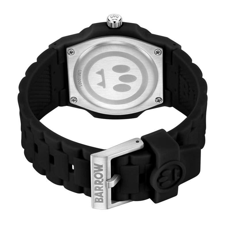 Barrow BWW00001 Black Dial Silicone Strap Watch for Unisex, 43mm - Image 3